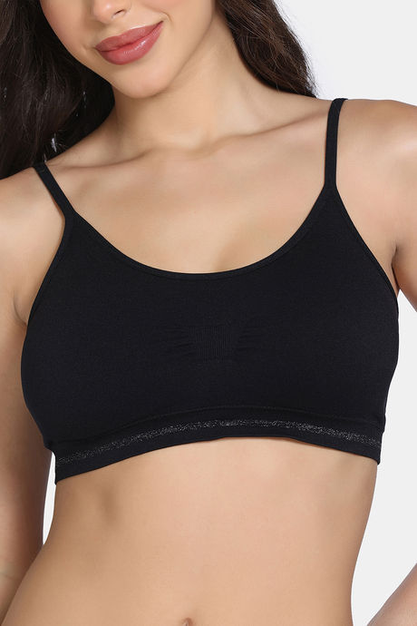 Zivame Double Layered 3/4th Coverage Non Wired Bralette With Removal Cookies (Pack of 2) - Multicolor — image 9